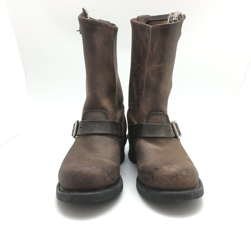 Frye Brown Leather Engineer Boots - Picture 2 of 12